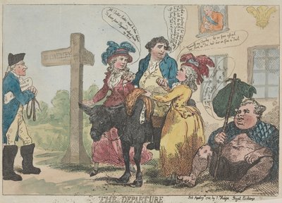 Le départ - Thomas Rowlandson