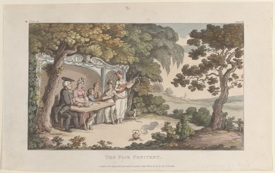 La pénitente juste, du Vicaire de Wakefield, 1er mai 1817 - Thomas Rowlandson