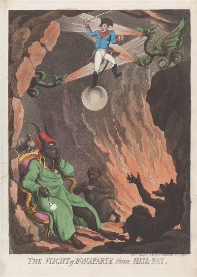 La fuite de Bonaparte de Hell-Bay, 7 avril 1803 - Thomas Rowlandson