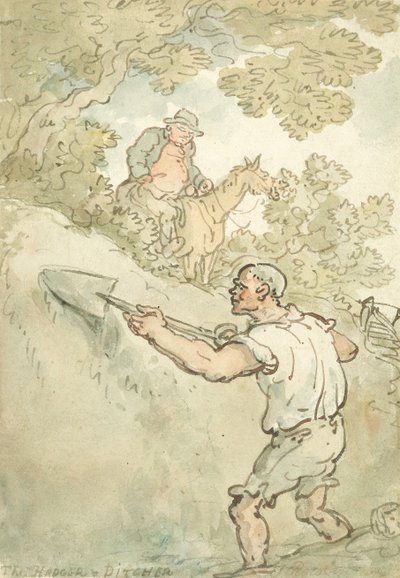 Le haie et le fossé - Thomas Rowlandson
