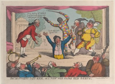 Le dernier coup du manager, ou une nouvelle façon de payer les vieilles dettes - Thomas Rowlandson