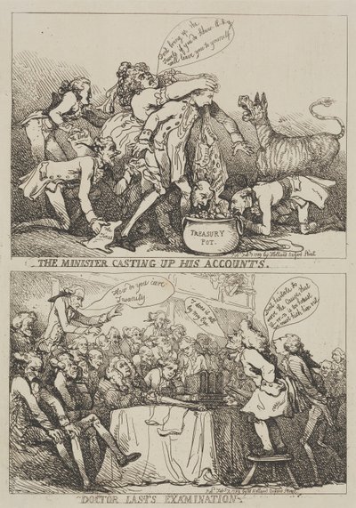 Le ministre fait ses comptes - Thomas Rowlandson