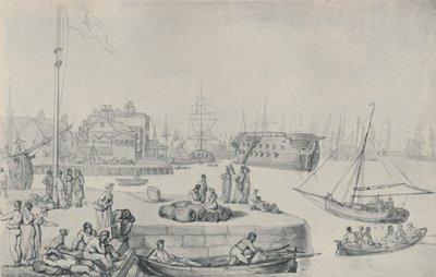 Le Quai, Docks de Blackwall, 1810, 1920 - Thomas Rowlandson