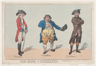 Les candidats rivaux, 8 avril 1784 - Thomas Rowlandson