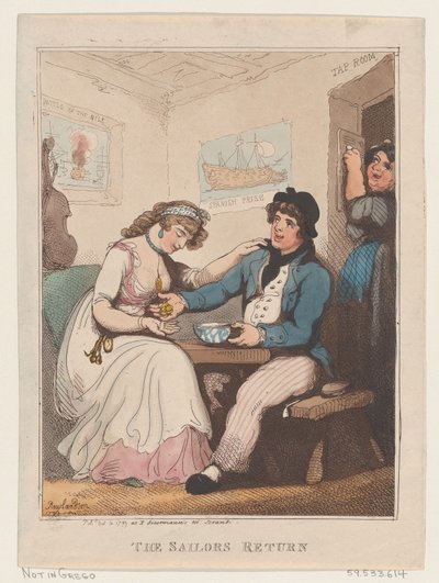Le retour du marin, 10 octobre 1799 - Thomas Rowlandson
