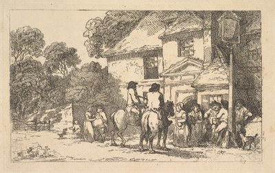 « Les Trois Fer à cheval », une auberge au bord de la route - Thomas Rowlandson