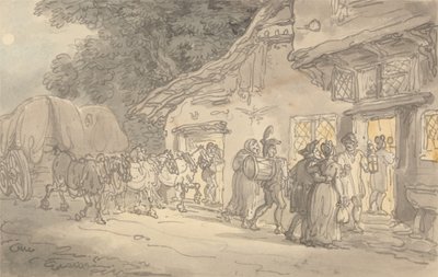 Le Repos du Charretier - Thomas Rowlandson