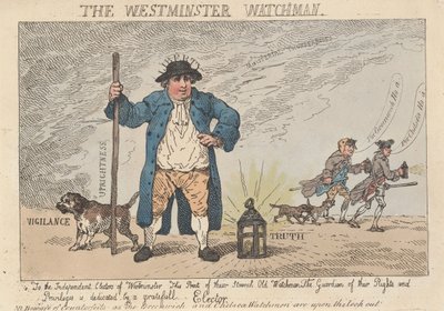 Le Westminster Watchman - Thomas Rowlandson