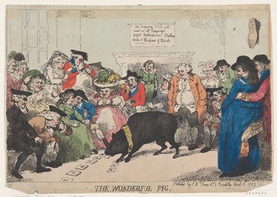 Le cochon merveilleux, 12 avril 1785 - Thomas Rowlandson