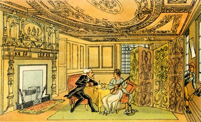 La visite du Dr Syntax à la veuve Hopeful - Thomas Rowlandson