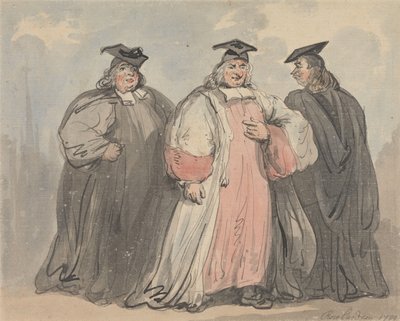 Trois érudits ecclésiastiques - Thomas Rowlandson