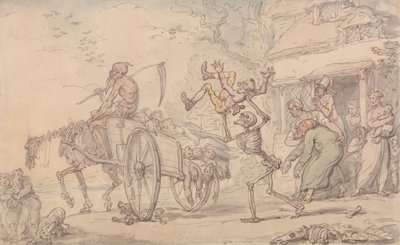 Le temps et la mort et Goody Barton - Thomas Rowlandson