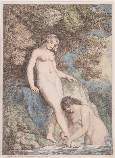 Deux nymphes se baignant, l