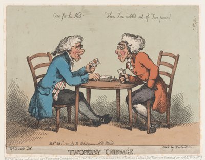 Deux sous de cribbage - Thomas Rowlandson