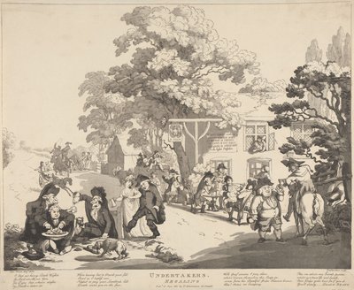 Les fossoyeurs se régalent - Thomas Rowlandson