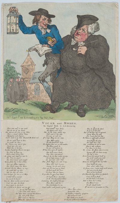 Vicaire et Moïse, 8 août 1784 - Thomas Rowlandson