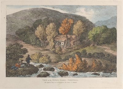Vue sur la rivière Camel, Cornouailles, de Vues en Cornouailles, 12 avril 1812 - Thomas Rowlandson