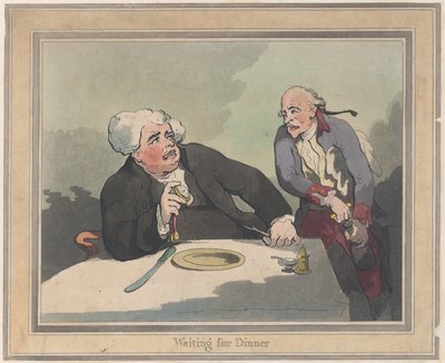 En attendant le dîner, 5 novembre 1792 - Thomas Rowlandson
