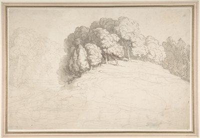 Coteau boisé où vivent des cerfs - Thomas Rowlandson