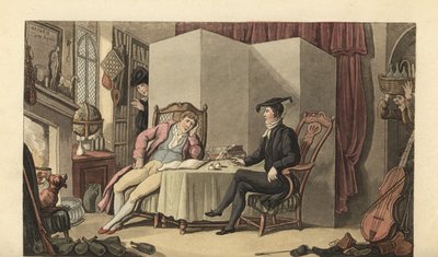 Jeune homme dans sa chambre à l