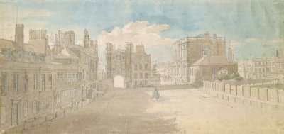 Whitehall, Holbein Gate et Banqueting House à droite - Thomas Sandby