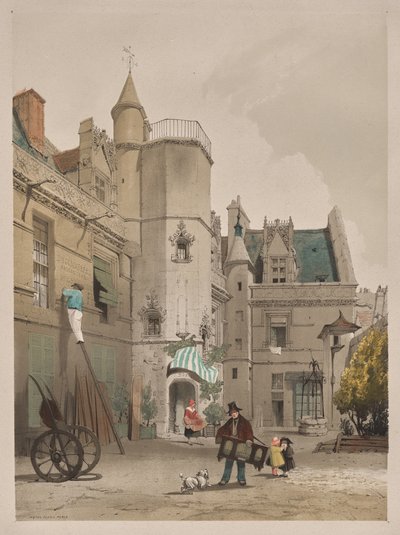 Architecture pittoresque à Paris, Gand, Anvers, Rouen : Hôtel Cluny, Paris - Thomas Shotter Boys