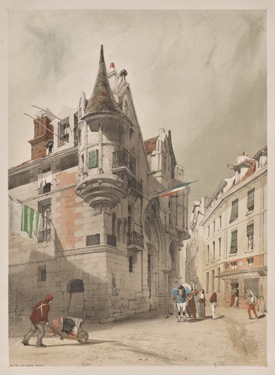 Architecture pittoresque à Paris, Gand, Anvers, Rouen : Hôtel de Sens, Paris - Thomas Shotter Boys