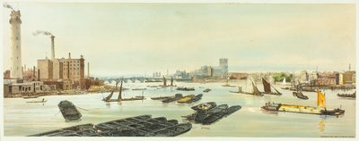 Westminster, depuis Waterloo Bridge, planche dix-neuf de Vues originales de Londres tel qu