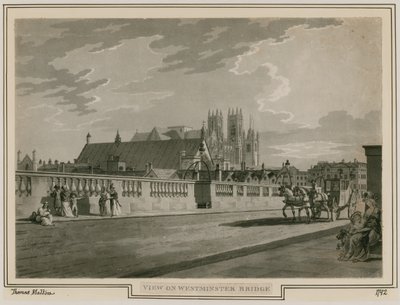 Vue du pont de Westminster - Thomas Snr. Malton
