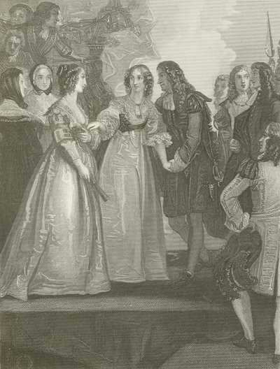 Charles II recevant la Duchesse d