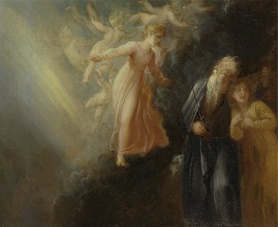 Prospero, Miranda et Ariel, de "La Tempête," Acte I, scène ii - Thomas Stothard