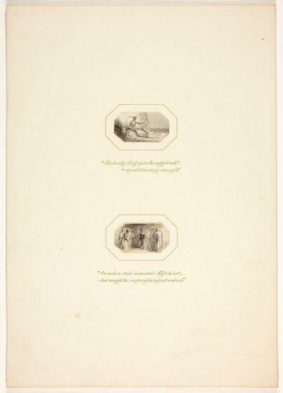 Étude pour une planche de The Task - Thomas Stothard