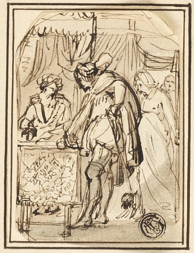 Jeune homme à la table du scribe - Thomas Stothard