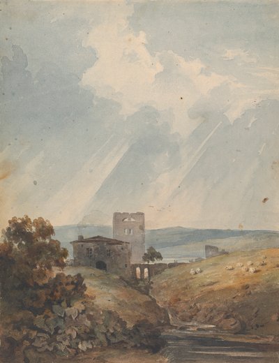 Paysage avec Château, Collines et Montagnes - Thomas Sully