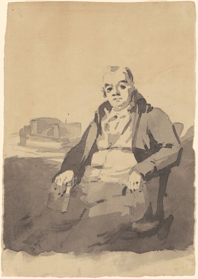 Homme tenant un livre [recto] - Thomas Sully