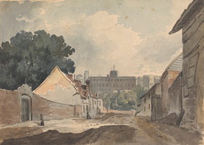 Scène de rue, bordée de bâtiments - Thomas Sully
