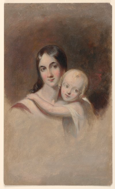 Étude pour "Portrait de Mme James Robb et ses trois enfants", Ogden Museum of Southern Art, New Orleans, LA - Thomas Sully