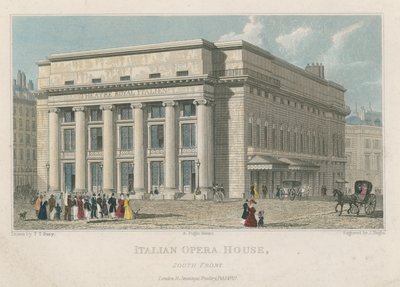 Opéra italien, façade sud, Londres - Thomas Talbot Bury