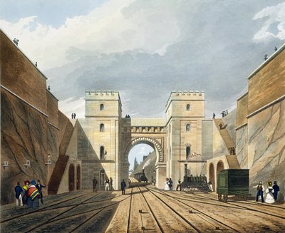 Arc mauresque, vue depuis le tunnel, planche 10 de 