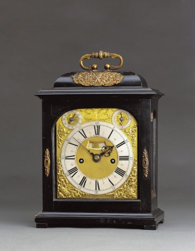 Horloge de bracket frappante montée de James II avec répétition de quart de tirage, no. 166, vers 1690-95 - Thomas Tompion