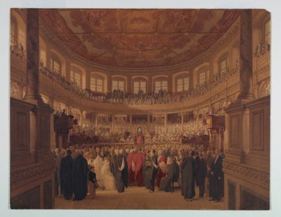 Dessin, Encaenia dans la Sheldonia, 1814 - Thomas Unwins