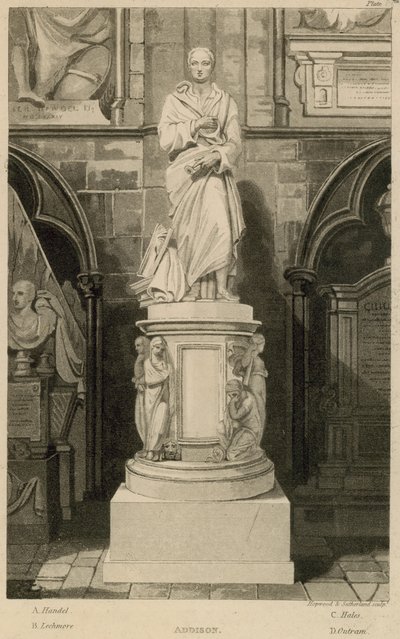 Mémorial à Addison, Abbaye de Westminster, Londres - Thomas Uwins