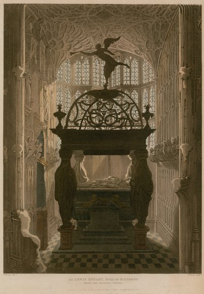 Mémorial à Lewis Stuart, Chapelle Henri VII, Abbaye de Westminster, Londres - Thomas Uwins