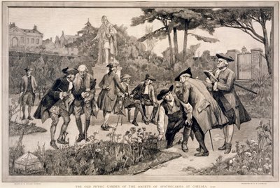 Le Vieux Jardin Physique de la Société des Apothicaires à Chelsea, 1750, 1890 - Thomas W Lascelles
