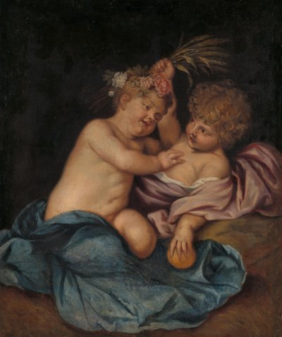 Deux enfants, personnifications du printemps et de l
