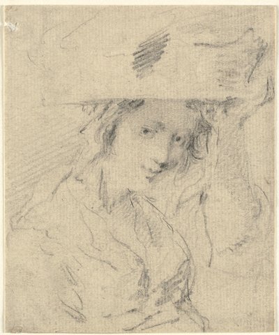 Femme avec un panier sur la tête - Thomas Worlidge