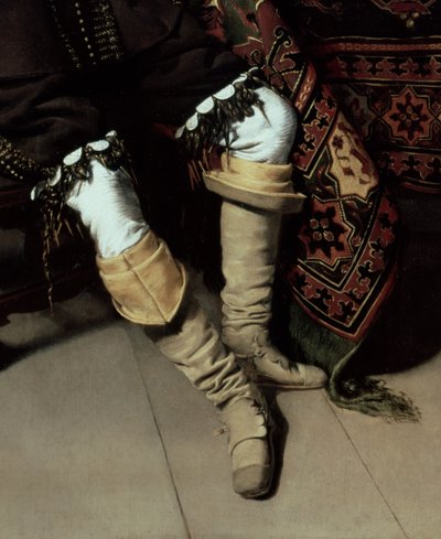 Constantijn Huygens 1596-1687 et son clerc, 1627 (détail) - Thomas de Keyser