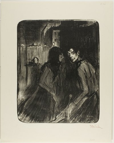 Prostituées en conflit - Théophile Alexandre Pierre Steinlen