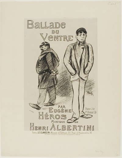 Ballade du Ventre - Théophile Alexandre Pierre Steinlen