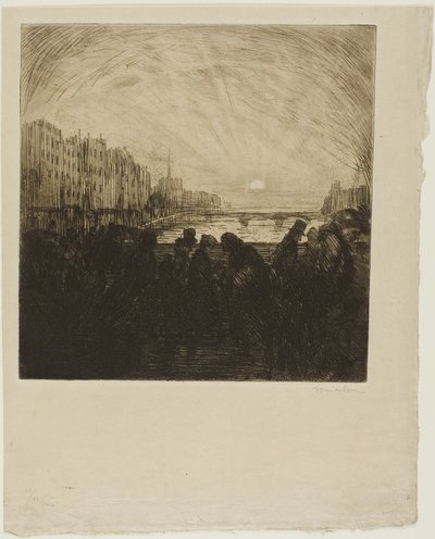 Effet du soleil couchant - Théophile Alexandre Pierre Steinlen